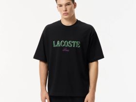 Мужская футболка Lacoste свободного кроя из органического хлопка