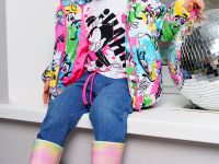 Куртка детская текстильная с полиуретановым покрытием для девочек