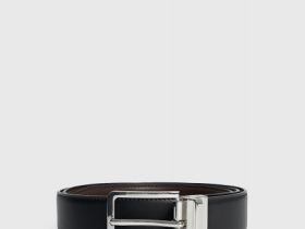 Ремень двусторонний с пряжкой, Черный