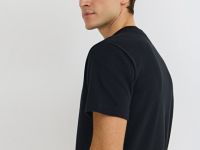 Футболка в рубчик, Черный