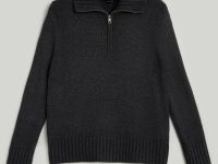 Джемпер с молнией и воротником-стойкой