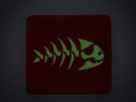 Патч Рыба, красный, StabWoodStone