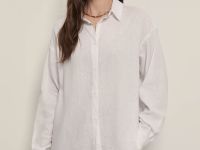 Базовая рубашка из льна и вискозы