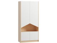 Стеллаж Пенни 90x190 Береза/Белый