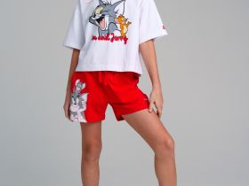 Фуфайка трикотажная для девочек (футболка)