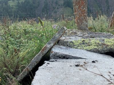 Стела № 27 раннемусульманского кладбища № 3 архитектурного комплекса "Мусийкъонгийкоте"