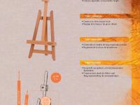 Мольберт M/21 "Лира" миниатюрный настольный MABEF