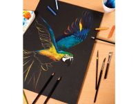 Альбом-склейка для смешанных техник Clairefontaine "Paint'ON Noir" А4 20 л 250 г, черный