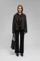 Джинсы comfort fit с бархатным напылением