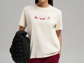 Удлиненная футболка прямого кроя из джерси