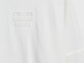 Лонгслив с вышивкой для девочек, Белый