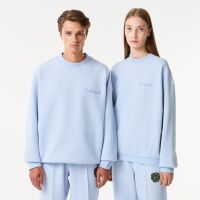 Хлопковый свитшот Lacoste унисекс оверсайз