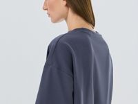 Футболка оверсайз с принтом, Серый