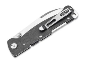 Складной нож Boker Atlas Droppoint TS, сталь D2, рукоять нержавеющая сталь
