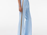 Женские расклешенные спортивные брюки Lacoste с монограммой