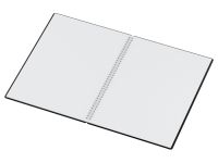 Тетрадь в клетку на гребне BG "Base" А4 48 л, пластиковая обложка, черный