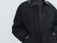 Утеплённая куртка, Черный