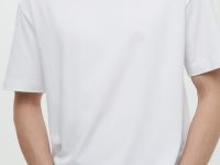 Базовая футболка из хлопка прямого силуэта