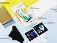 Защитное стекло VLP A-Glass для Samsung Galaxy A15/A25 с чёрной рамкой