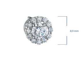 Пусеты из белого золота э4712пс08191360_white