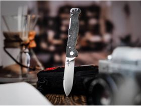 Складной нож Boker Atlas Droppoint TS, сталь D2, рукоять нержавеющая сталь