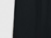 Льняное платье на широких бретелях, Черный