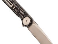 Складной нож Dr.Tech W3897MG, сталь D2, рукоять микарта, Pattern gray