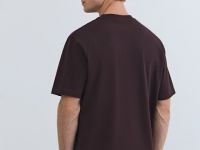 Футболка с текстовой вышивкой, Фиолетовый