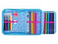 Пенал 1 отделение Berlingo "Flamingo style" 200*140*40 мм, с наполнением, полиэстер