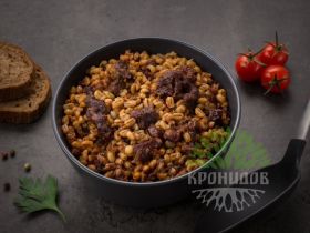 Консервы мясорастилельные стерилизованные рубленные "Каша перловая с говядиной"