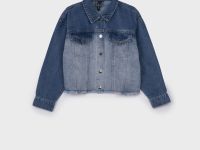 Куртка текстильная джинсовая для девочек