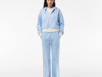 Женские расклешенные спортивные брюки Lacoste с монограммой