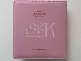 Альбом для фото и выкрасок Languo, 16х14,5х4,5 см, розовый