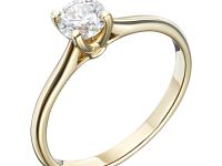 Помолвочное кольцо из желтого золота э0312кц06200857