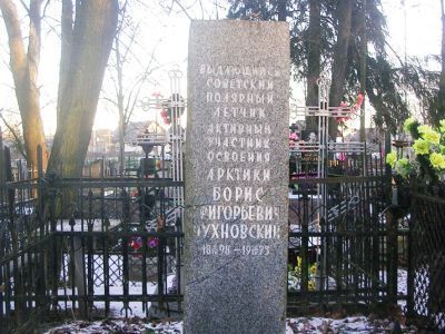 Могила Чухновского Бориса Григорьевича (1898-1975), полярного летчика-исследователя