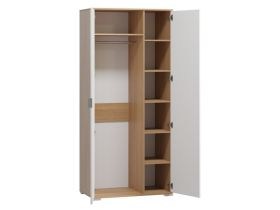 Распашной шкаф Стелла 2-90x200 Дуб Барбера