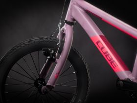 Детский велосипед Cube Cubie 160 RT, год 2021, цвет Розовый-Оранжевый