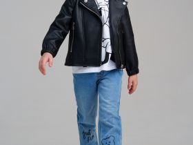 Куртка кожаная для девочек