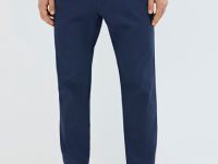 Брюки-чиносы из твила, Синий