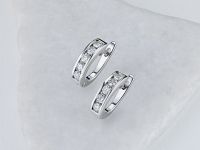 Серьги из белого золота с бриллиантами э0901сг05102300