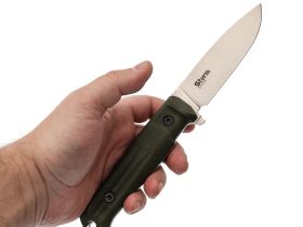 Тактический нож Kizlyar Supreme Sturm, сталь AUS-8, рукоять Kraton, олива