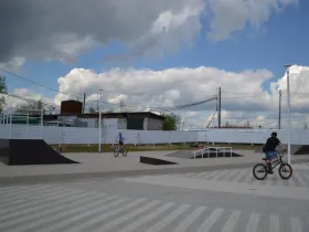 В Жатае открыли новый бульвар с паровым фонтаном