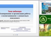Планирование и организация работы с воспитанниками с девиантным поведением
