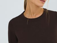 Базовый джемпер с коротким рукавом, Коричневый