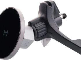 Автомобильный держатель Magssory Disc с БЗУ серый