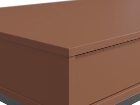 Стол Ханссон 120x60 Терракотовый/Черный