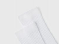 Гольфы в рубчик, Белый