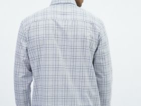 Рубашка в клетку, Белый