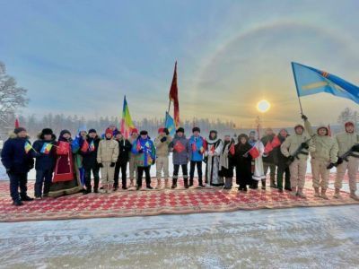 Республиканскую эстафету «Знамя Победы» провели в Усть-Майском районе Якутии
