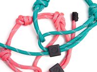 браслет с узлами бирюзовый